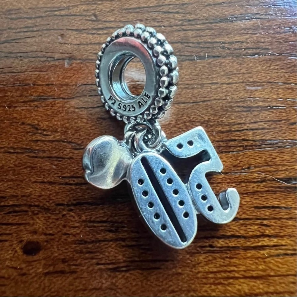 Authentic Pandora 50th Celebration 50 Dangle Charm Jewelry S925 ALE - Picture 2 of 7